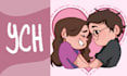 draw a ych romantic for a couple