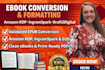 format print convert validated epub ebook amazon KDP ingramspark draft2digital