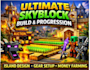 create a complete hypixel skyblock setup island, progression, gameplay for you