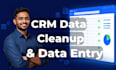 do CRM data entry and data cleanup for your business