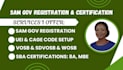 sam gov registration, mbe, 501c3 nonprofit, wosb,  sba, uei, dbe, 8a, cage code