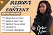 remove bad articles, remove mugshot, delete negative link, false news
