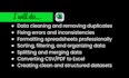 do ms excel data cleaning and formatting, data cleanup