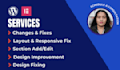 do wordpress elementor changes, fixes and customization