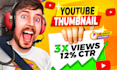 design viral mrbeast style youtube thumbnails