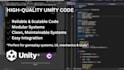 write clean and optimized unity c sharp scripts