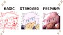 draw in the style of sonic