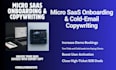 do micro saas onboarding sequences cold email copywriting for high ticket b2b