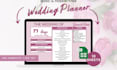 design a wedding event planner and tracker google sheets spread sheet template