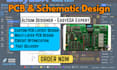 design pcb, schematic with altium designer, easyeda