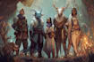 create cinematic fantasy group artwork