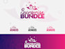 do awesome beautiful ribbon logo with express deliver