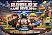 create full roblox game, roblox tycoon game, entire obby game using lua scripter