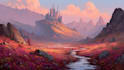 digitally paint fantasy landscape
