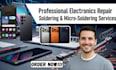 electronics repair guidance, trouble shooting support, and micro soldering