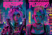 create t shirt illustration cyberpunk style