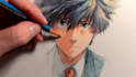 draw anime sketch colored