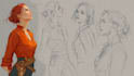 draw sketches with your character