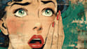 raw old retro distressed comic illustration