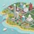 design unique vector map illustration or street map
