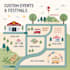 do map design for custom events, festivals, and vector