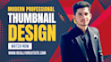 design eye catching youtube thumbnail in 2 hours