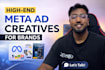 design high converting meta ad creatives and carousels