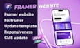 framer developer, framer website developer, fix framer website development