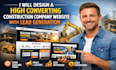 design a high converting construction company website with lead generation