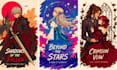 light novel cover 2d illustration anime cover art manga style book cover design