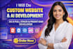 do software development, custom website backend, front end web developer