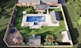 be landscape architect for backyard landscape design, 3d design rendering