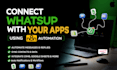 connect whatsapp with apps using n8n automation