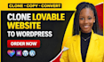 convert lovable ai to wordpress, clone lovable ai website or migrate lovable ai