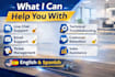 provide bilingual customer support in english and spanish