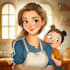 beautiful portrait in disney cartoon