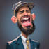 draw artistic cartoon caricatures