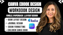 create children workbook formatting canva ebook design KDP book formatting