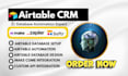 setup airtable database, airtable interface, airtable automation crm, softr