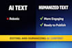 make your ai text sound human and engaging
