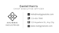 design clean and unique business cards