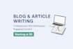 write professional articles and blog posts