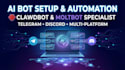 set up and install clowdbot, moltbot, make business easier to operate