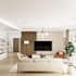 create a living room design with 3d renders