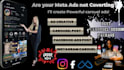 design your social media  facebook ads post, ad creative, carousel post