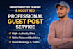 provide safe and effective guest post  backlinks