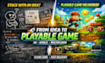 do construct 3 game or 2d game, html5, multiplayer game, solo game project