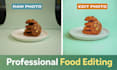 do professional food photo retouching