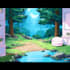 do a anime background art, game, concept art for vtuber stream
