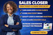 sales development representative salesperson close high ticket sales deals